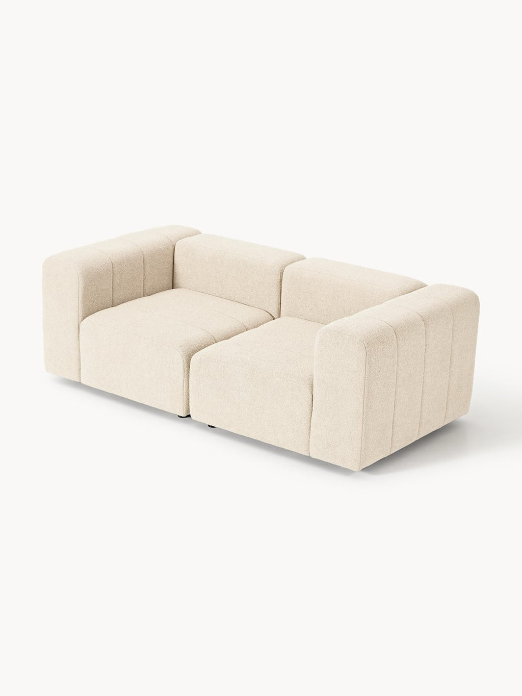 Lena Modular Bouclé Sofa (3-seater) — Blush