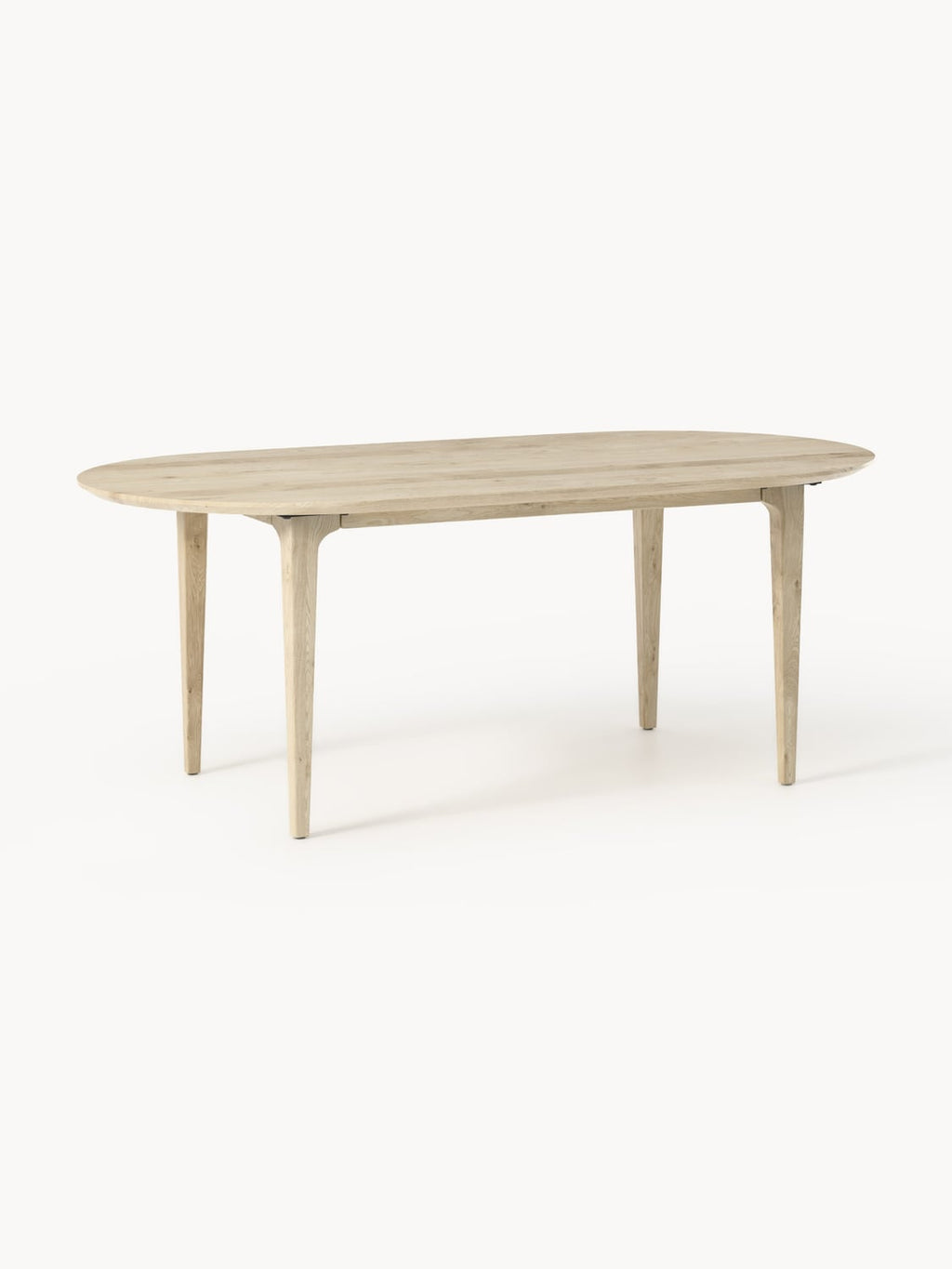 Archie Oval Dining Table in Oak, 200 x 100 cm — Blush