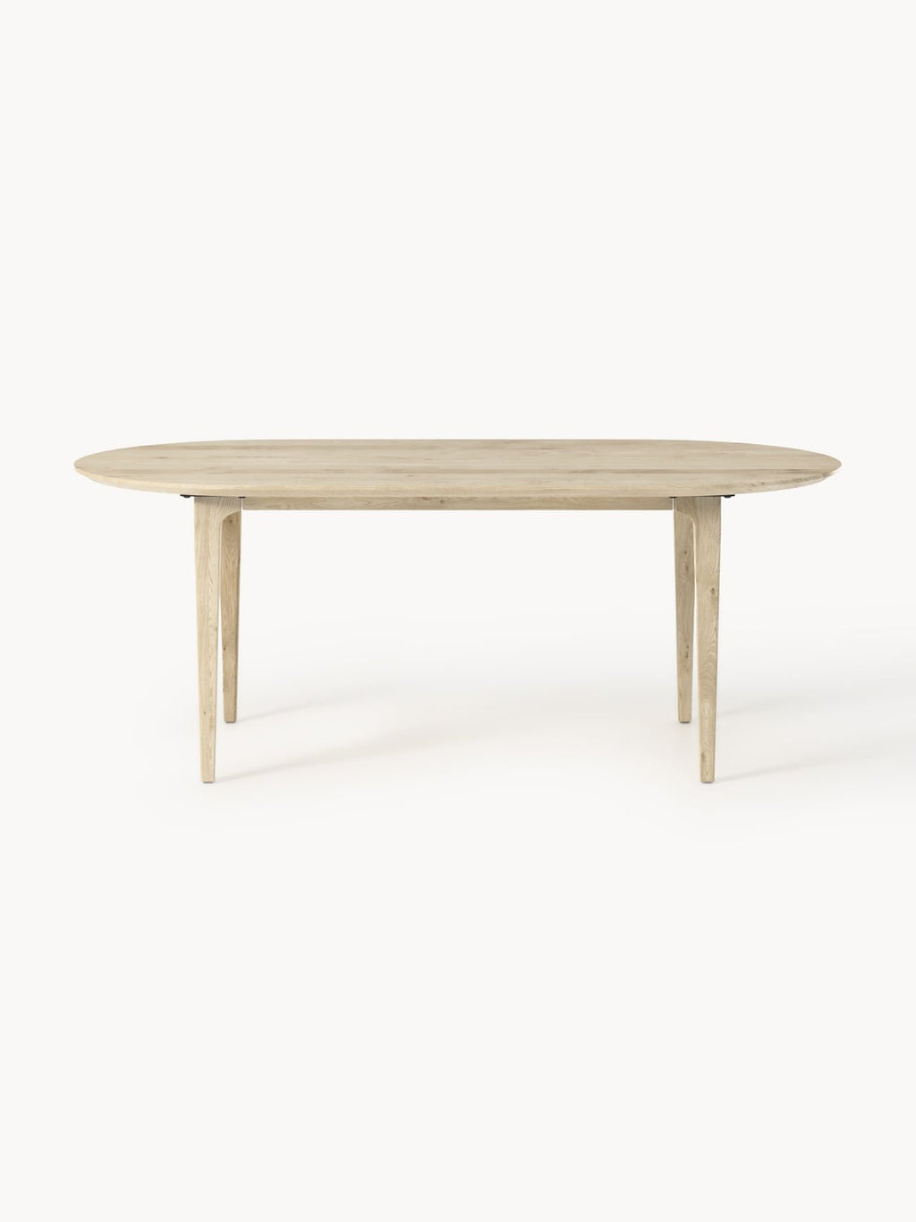 Archie Oval Dining Table in Oak, 200 x 100 cm — Blush
