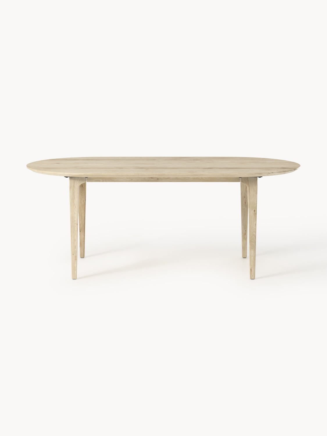 Archie Oval Dining Table in Oak, 200 x 100 cm — Blush