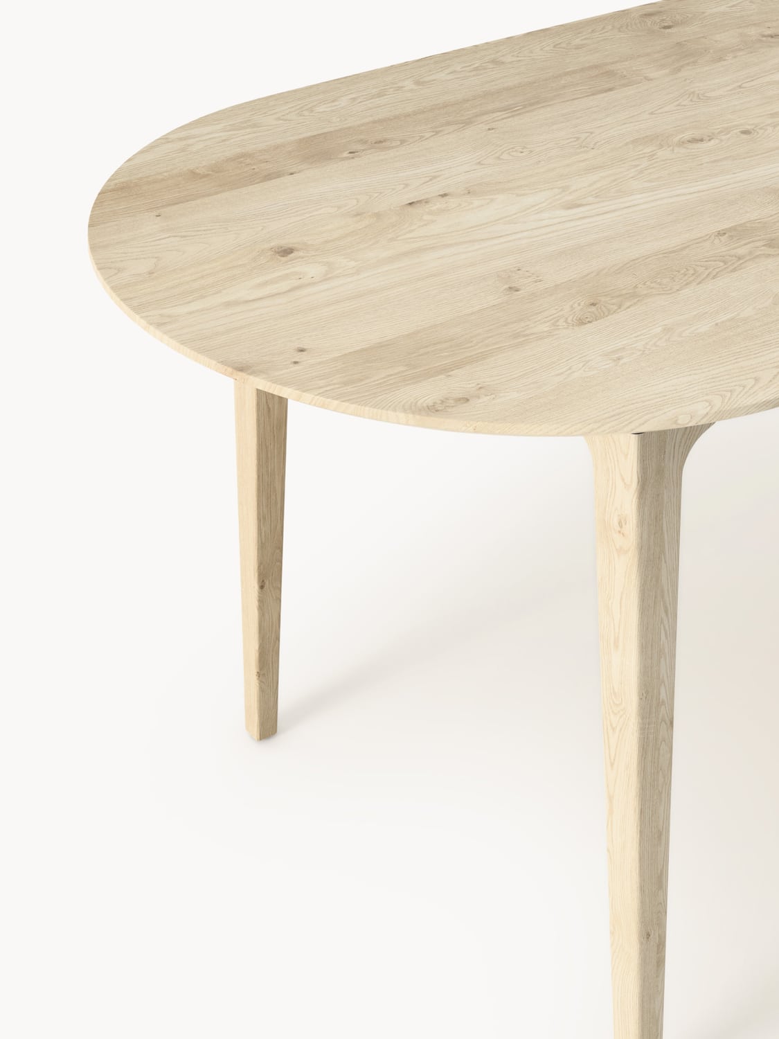 Archie Oval Dining Table in Oak, 200 x 100 cm — Blush