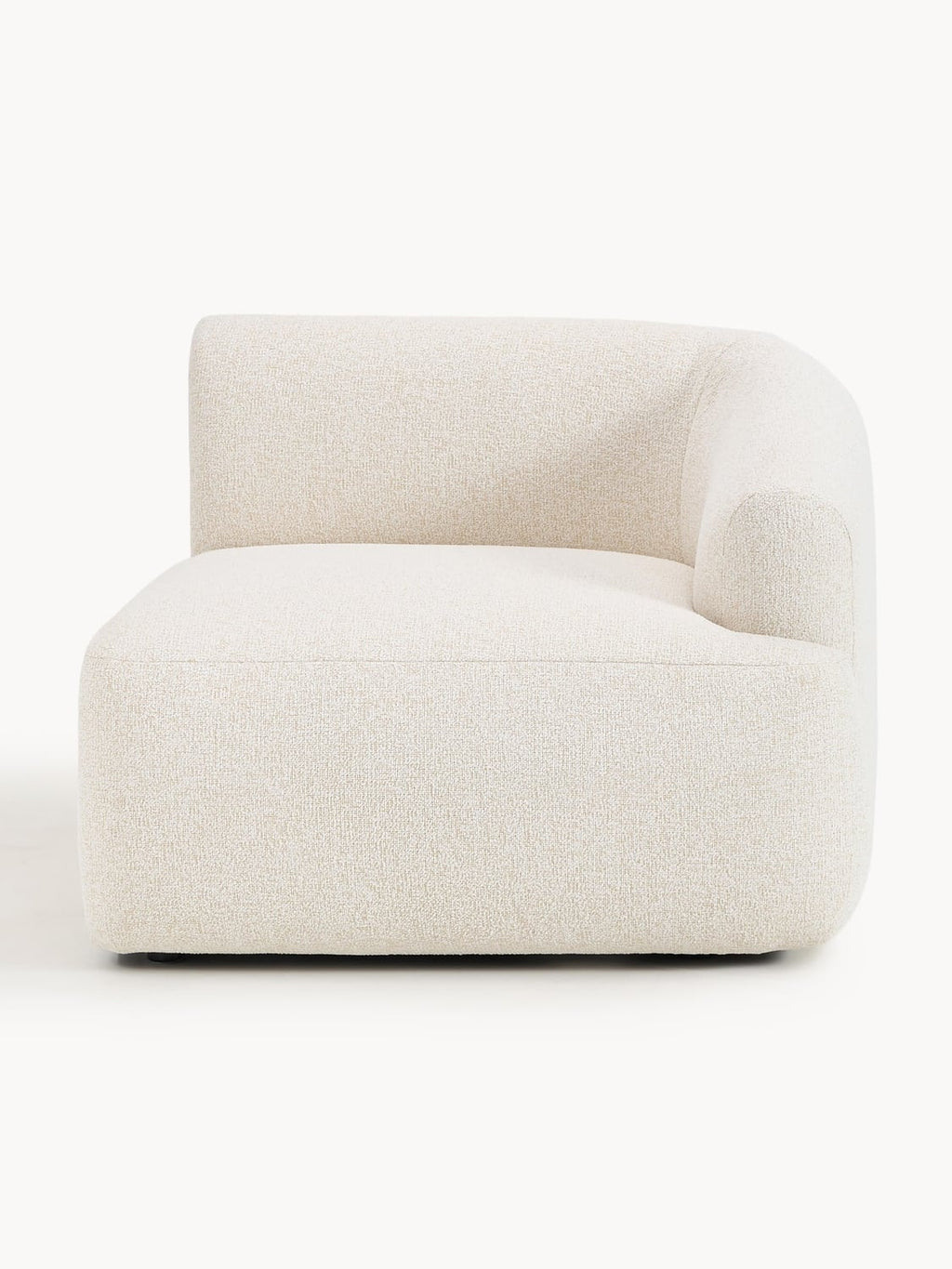 Sofia Bouclé Corner Module — Ivory