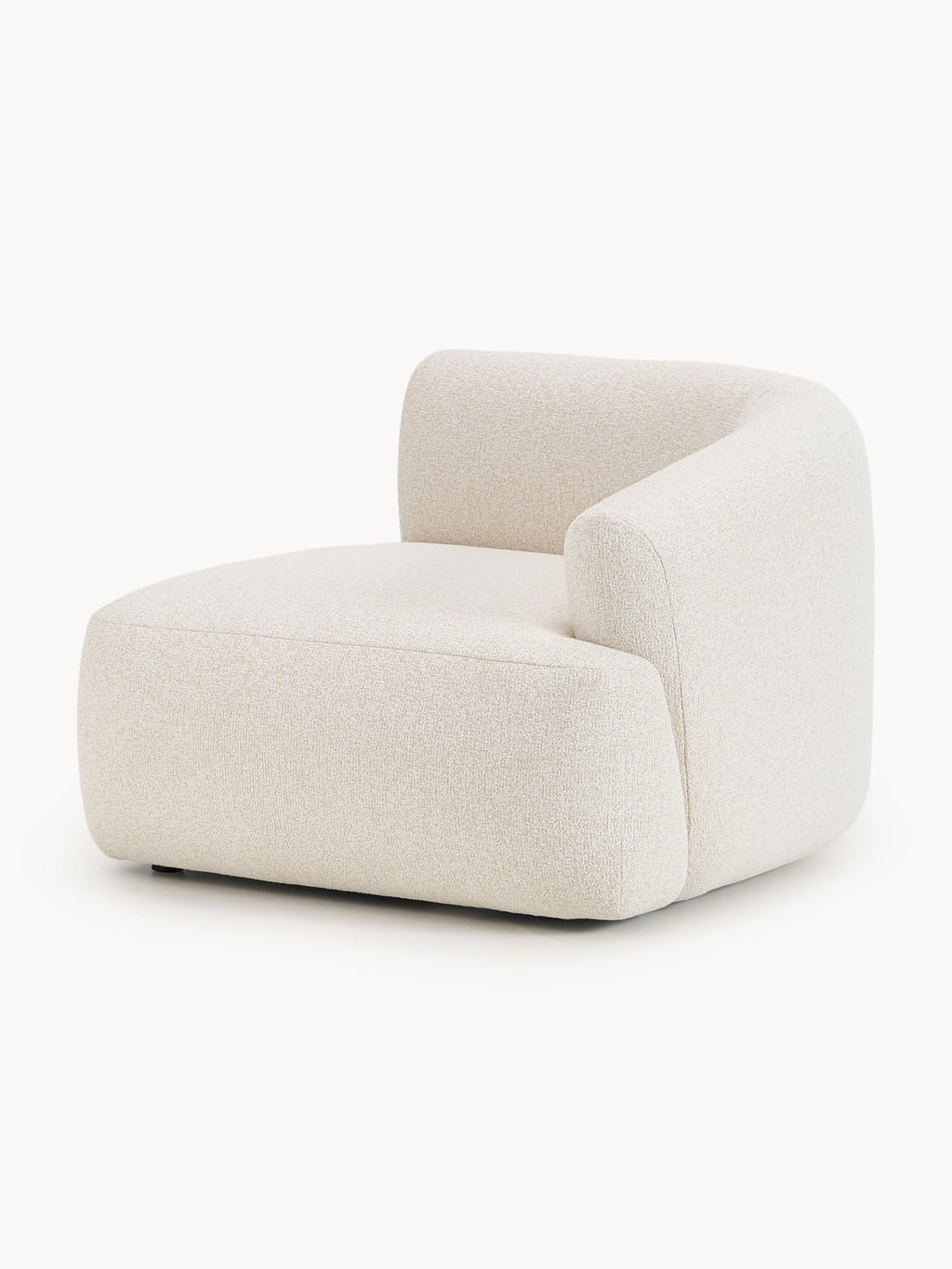 Sofia Bouclé Corner Module — Ivory