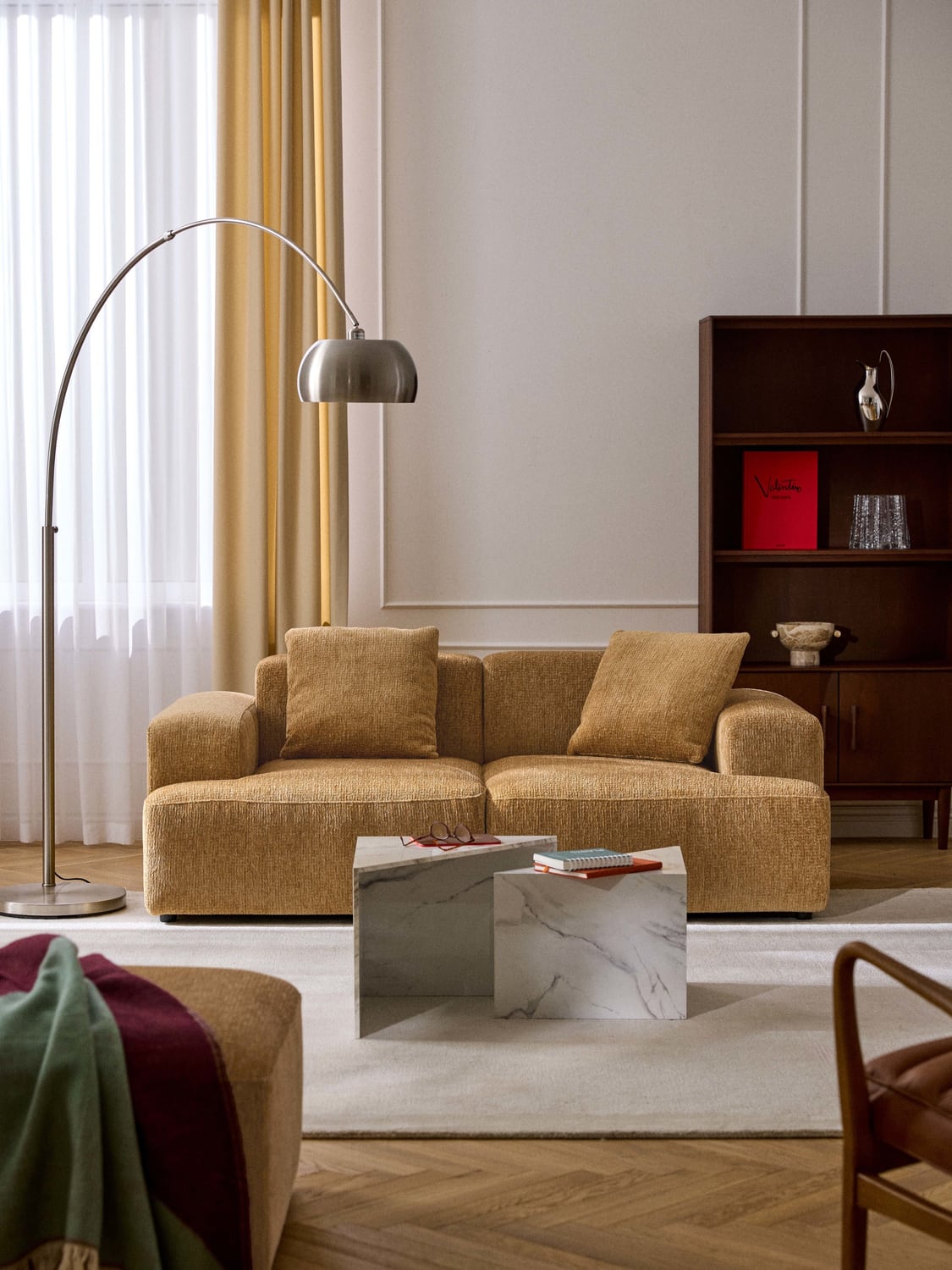 Melva Sofa (2-seater) — Yellow