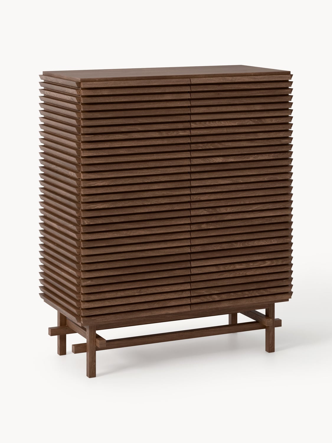 Pierce Highboard in Oak — Chocolate