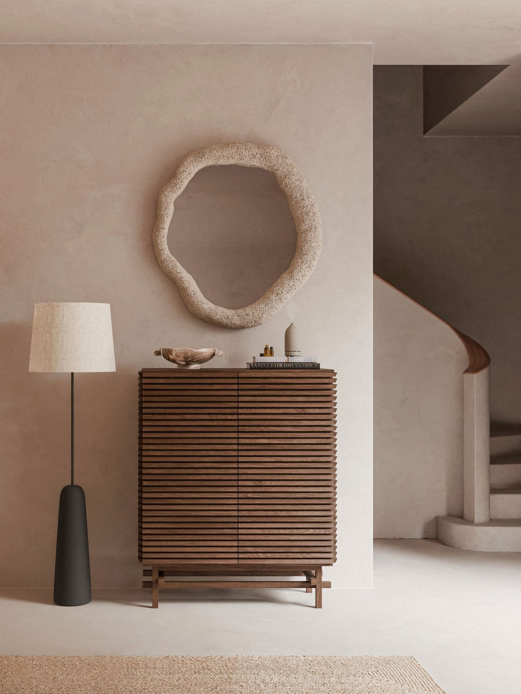 Pierce Highboard in Oak — Chocolate