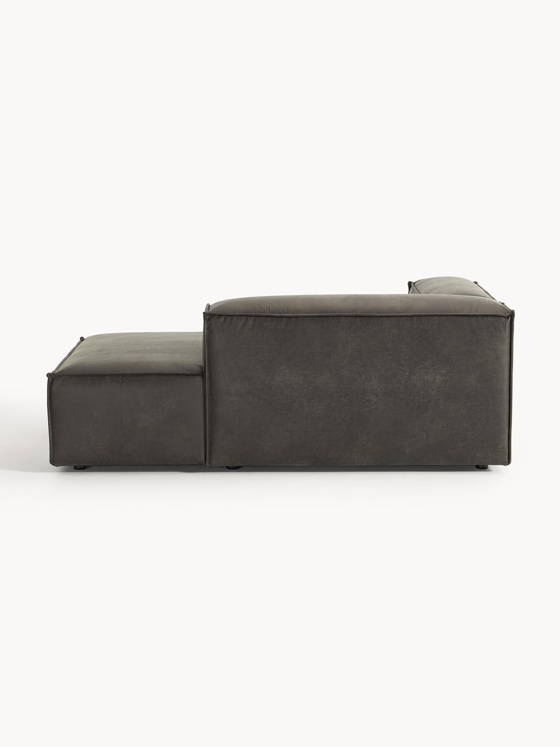 Lennon Ottoman Corner Module in Leather — Green