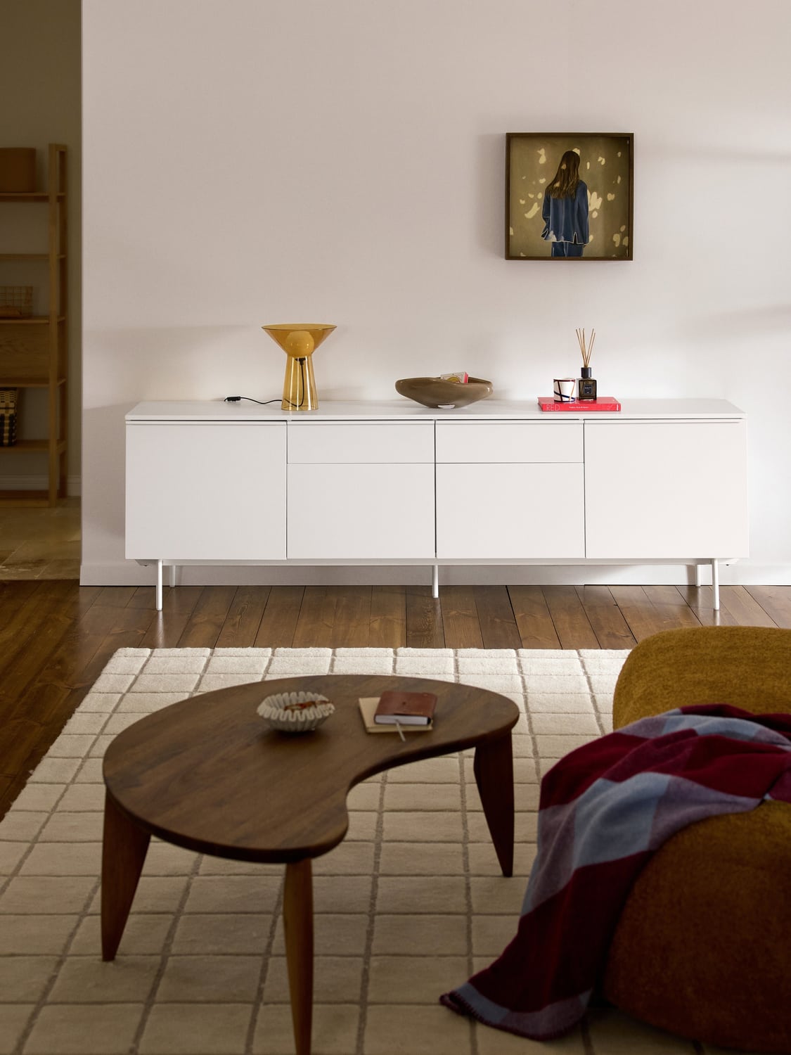 Elona Large Wooden Sideboard — Off-White