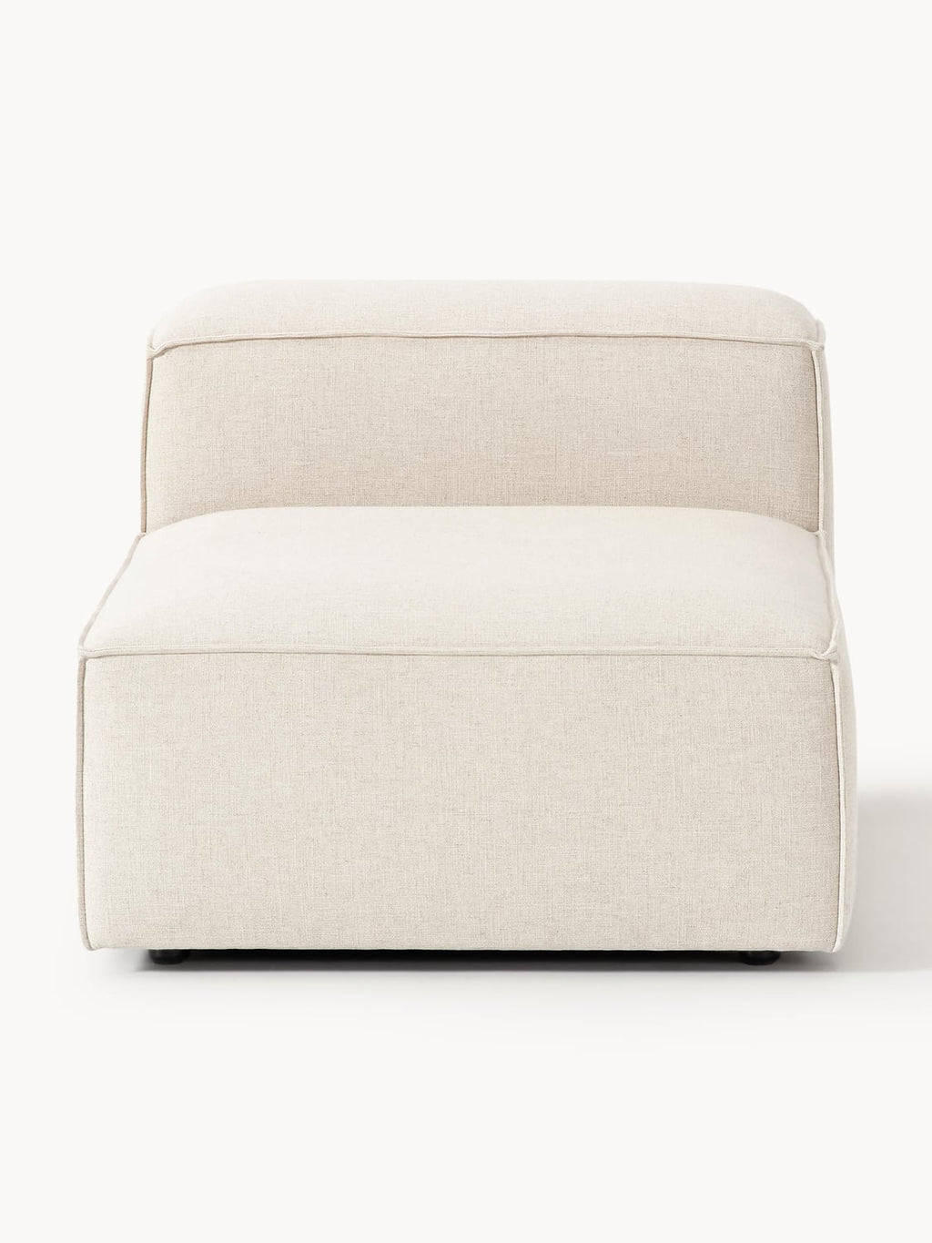 Lennon Middle Module in Linen Blend — Off-White