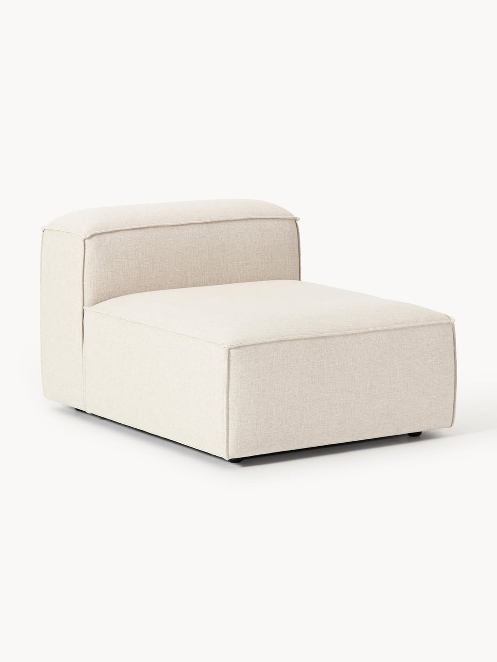 Lennon Middle Module in Linen Blend — Off-White