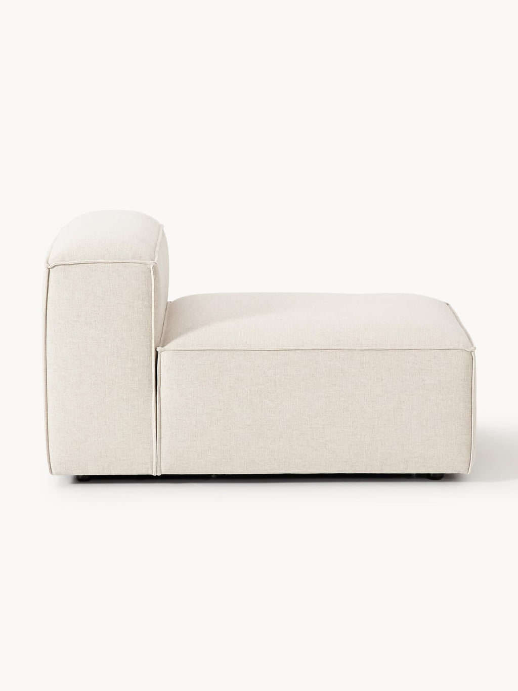 Lennon Middle Module in Linen Blend — Off-White
