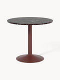 Miley Round Marble-Dining Table, Ø 90 cm — Dark Grey