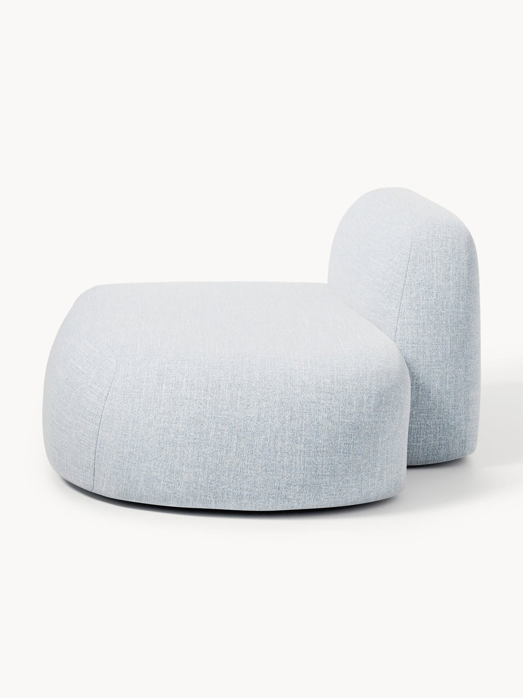 Wolke Bouclé-Chaise-Module — Light Grey
