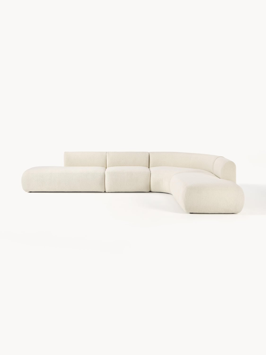 Sofia Modular Teddy-Corner Sofa (4-seater) — Ivory
