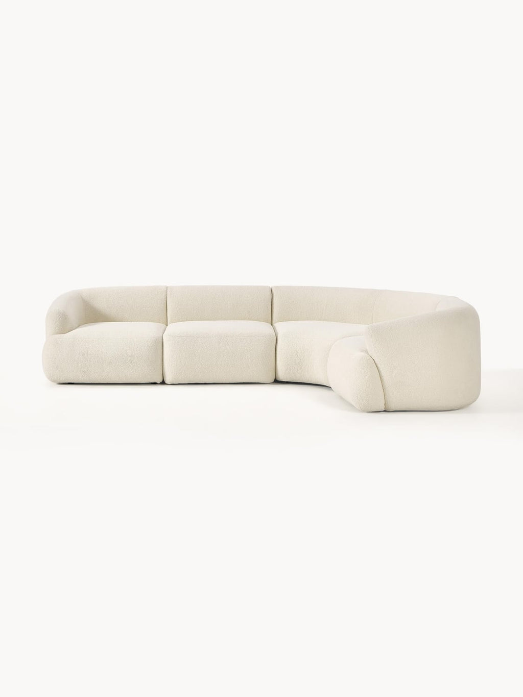 Sofia Modular Teddy-Corner Sofa (4-seater) — Cream