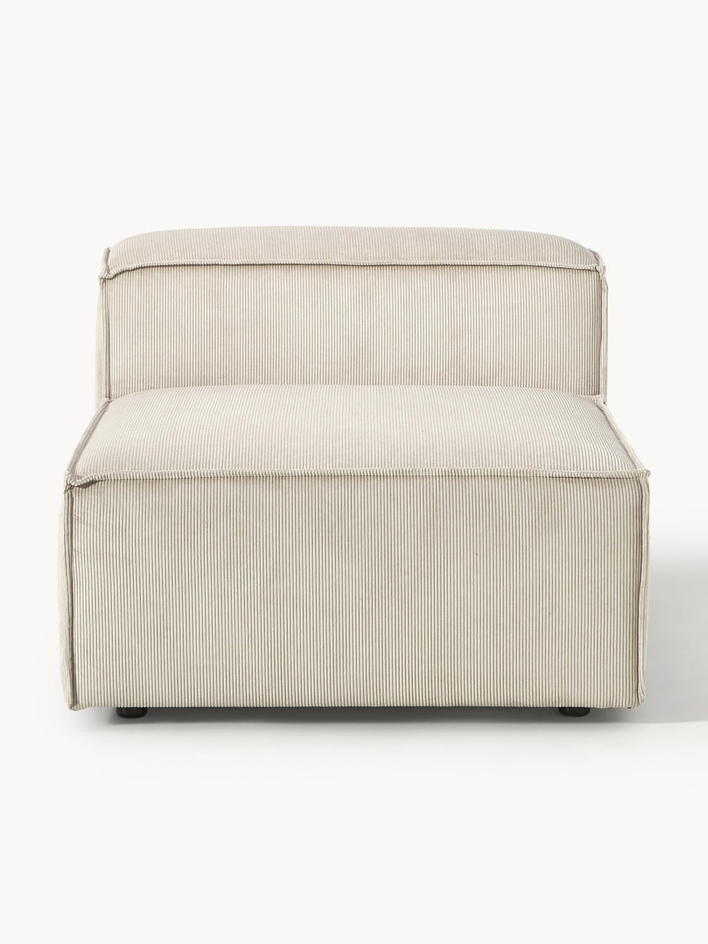 Lennon Middle Module in Corduroy — Light Grey