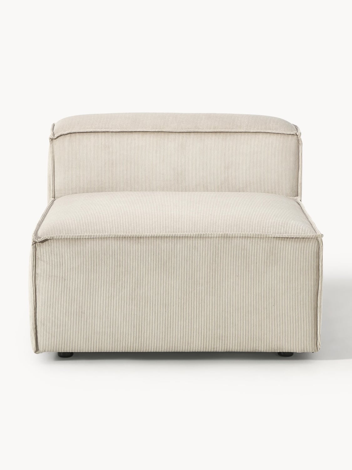 Lennon Middle Module in Corduroy — Light Grey