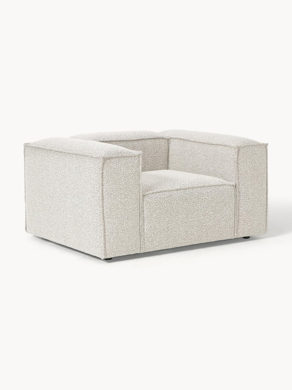 Lennon Armchair in Bouclé — Light Grey