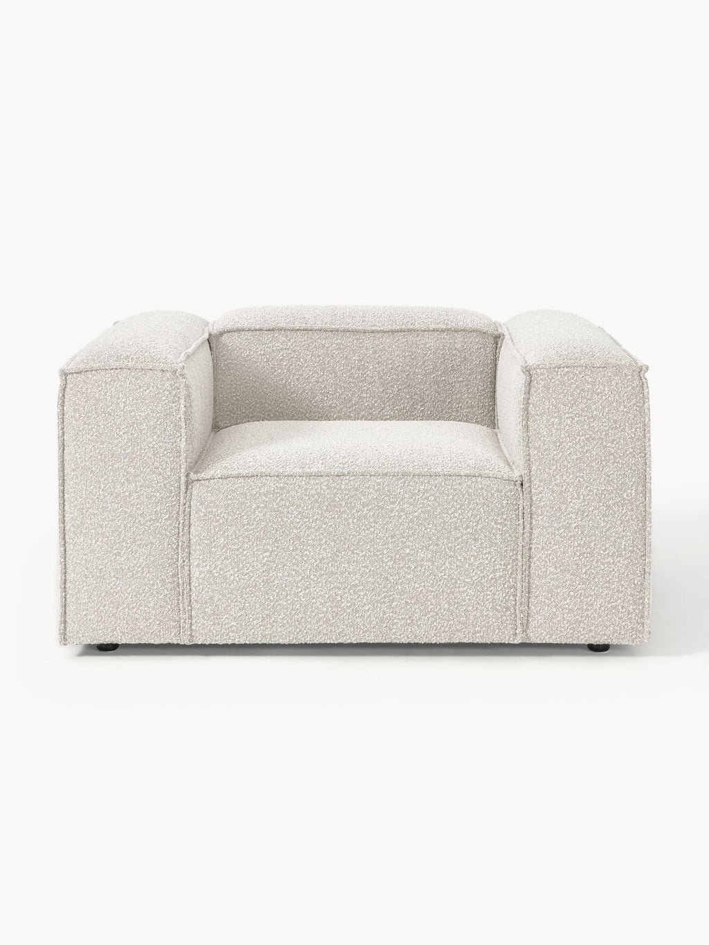 Lennon Armchair in Bouclé — Light Grey