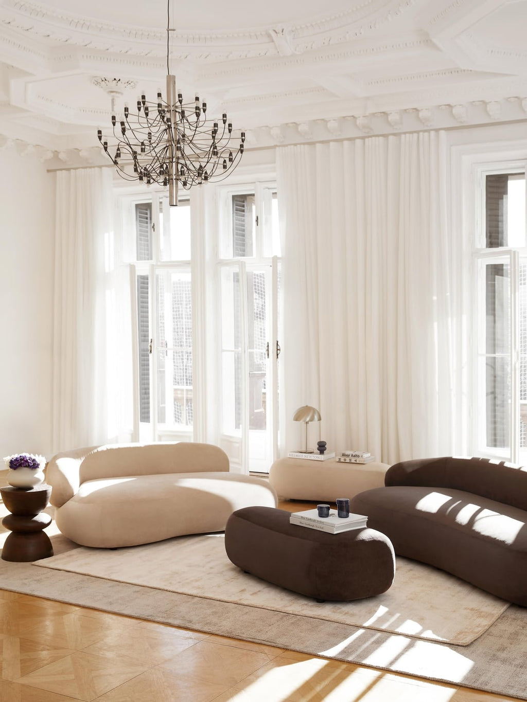Alba XL-Ottoman — Brown