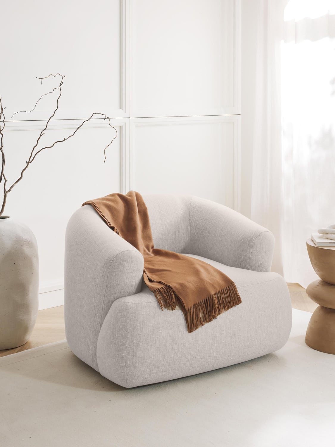Sofia Armchair — Blush