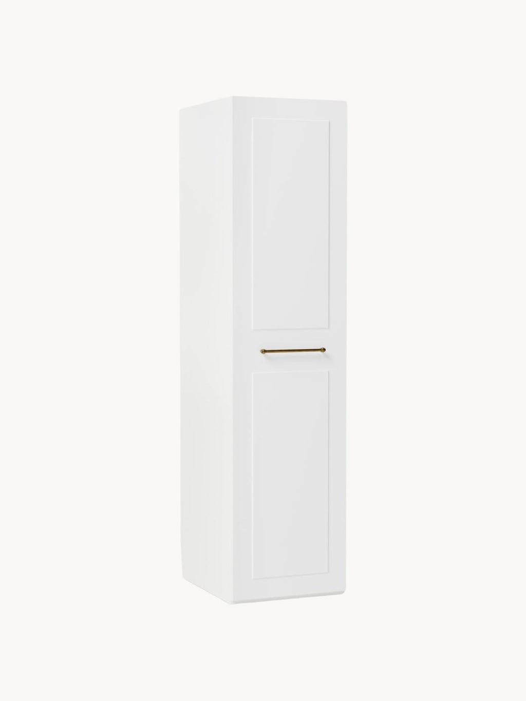 Charlotte Modular Hinged-Door Wardrobe, 50 cm Width, in various sizes — Ivory
