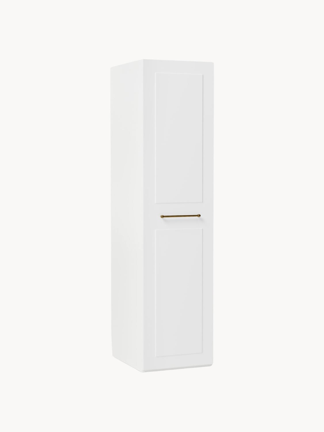 Charlotte Modular Hinged-Door Wardrobe, 50 cm Width, in various sizes — Ivory
