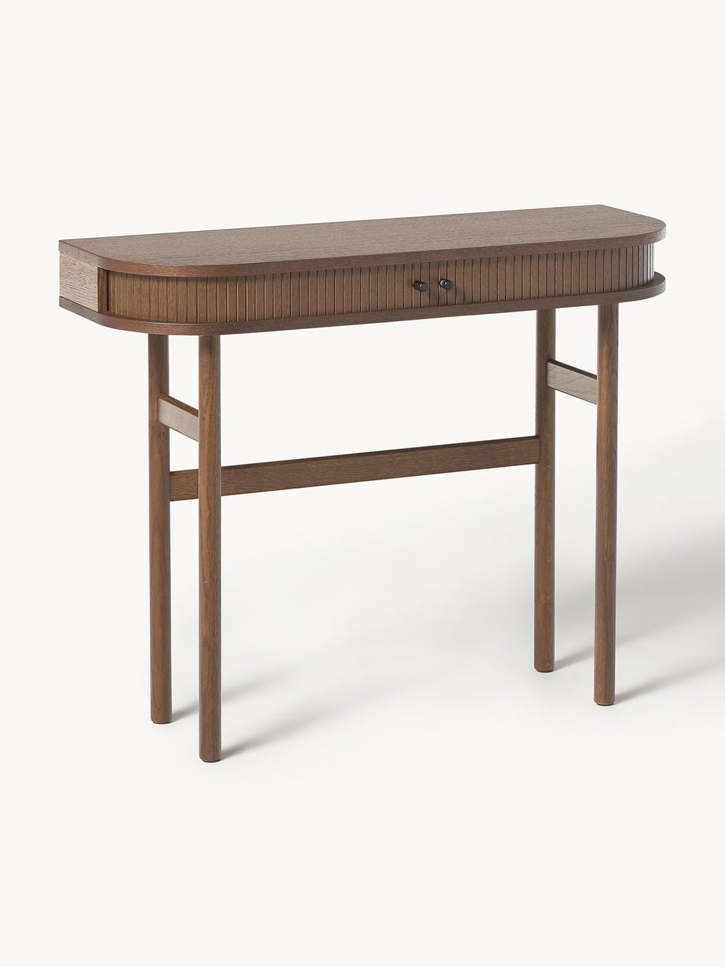 Calary Console Table with Fluted Front — Oatmeal