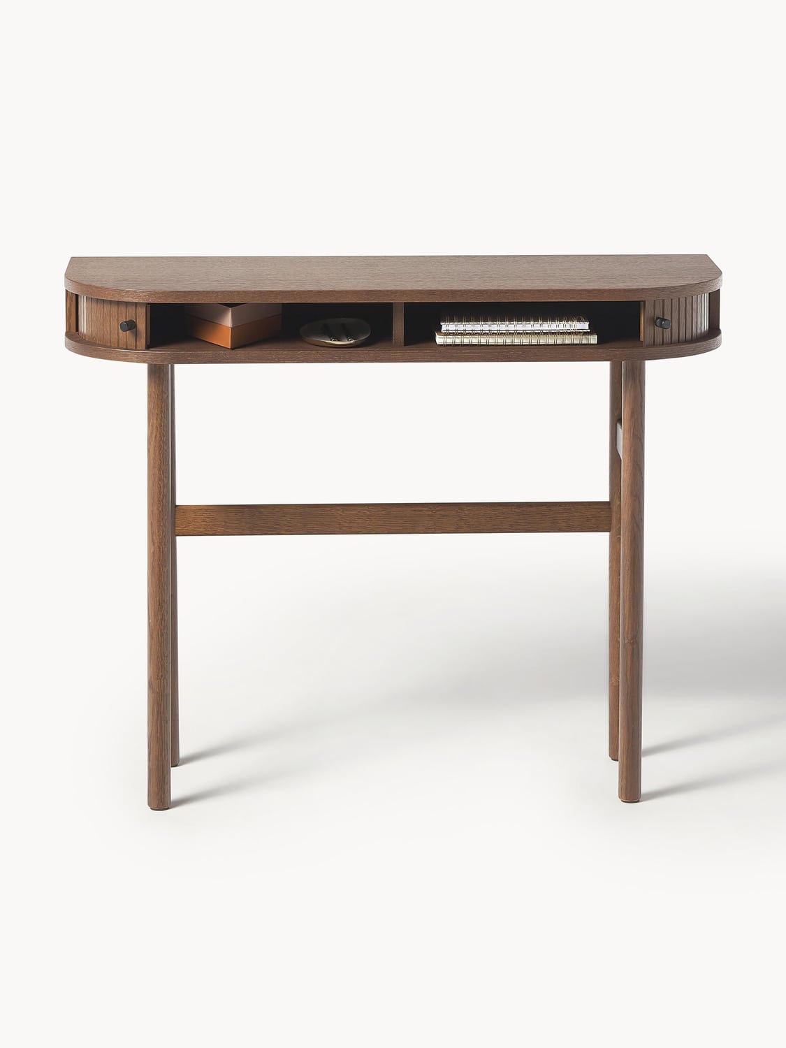 Calary Console Table with Fluted Front — Oatmeal