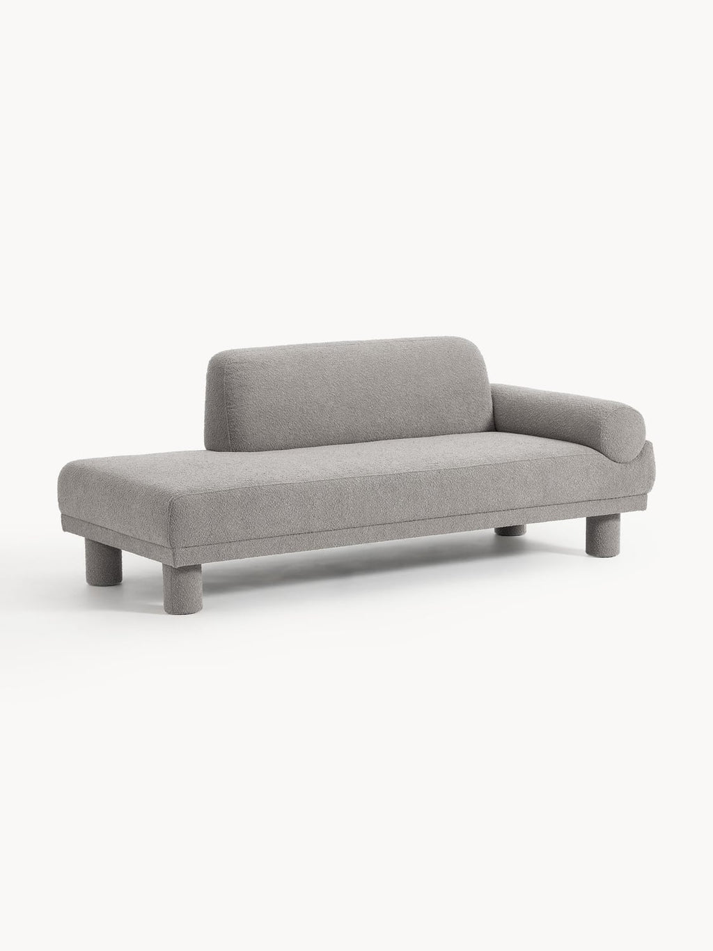 Lilo Bouclé-Ottoman — Grey