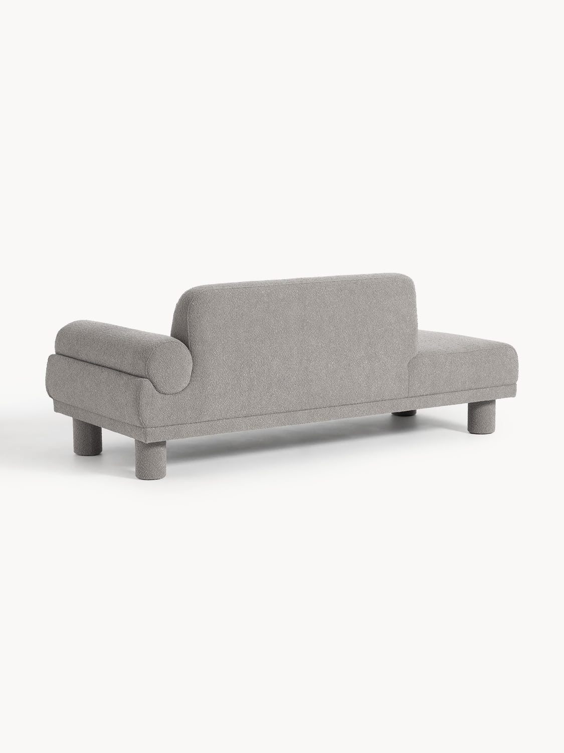 Lilo Bouclé-Ottoman — Grey