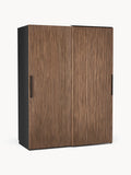 Simone Modular Sliding-Door Wardrobe, 150 cm Width, in various sizes — Olive