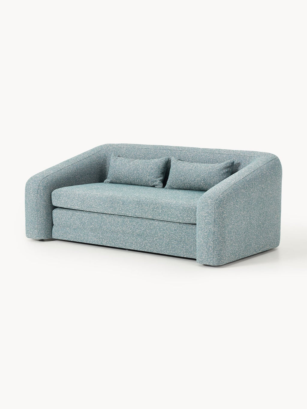 Eliot Bouclé-Sofa Bed (2-seater) — Grey