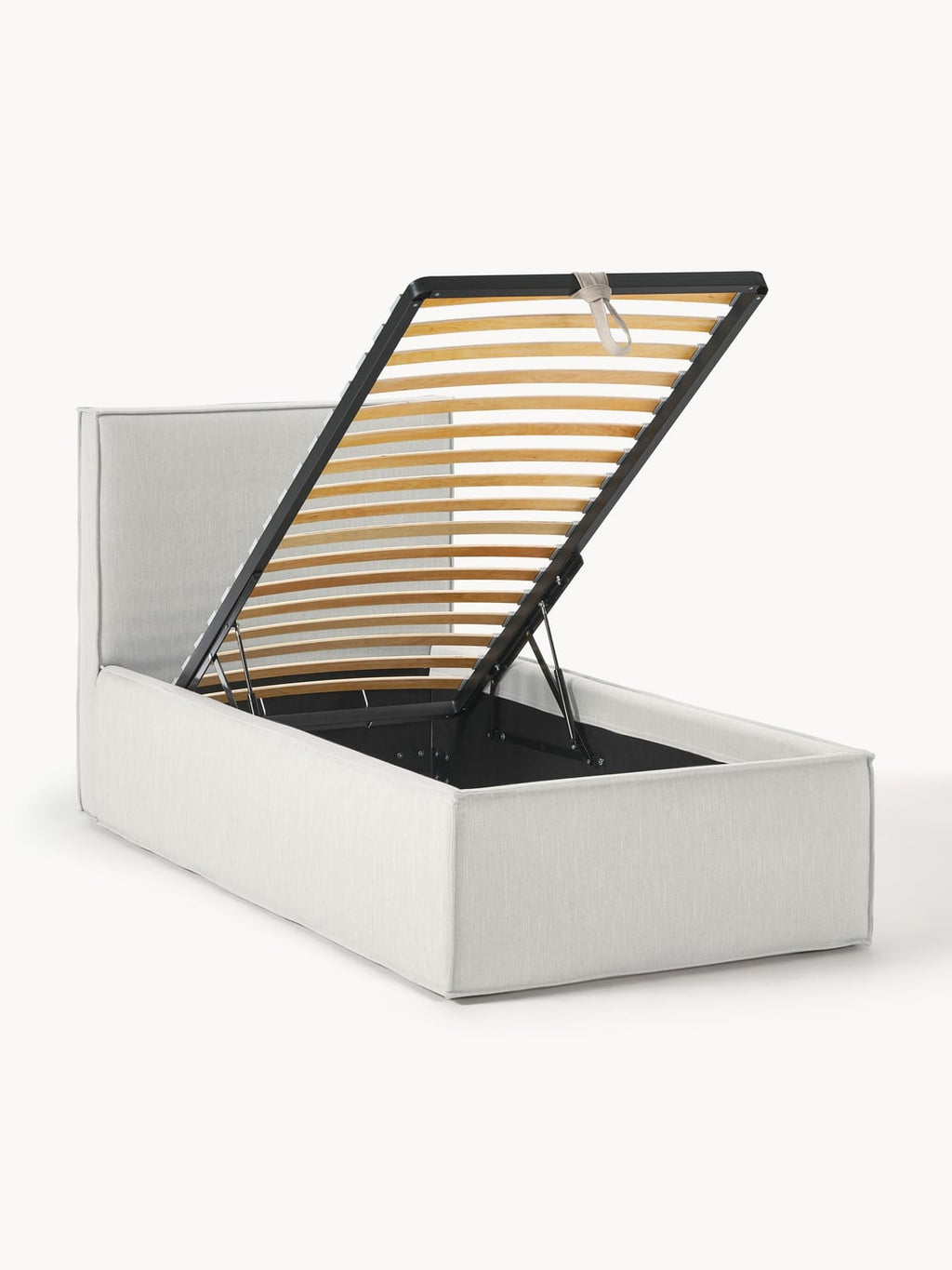 Dream Single Bed with Storage — Off-White