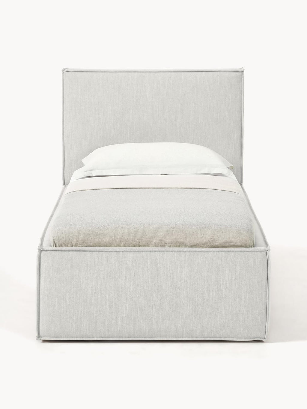 Dream Single Bed with Storage — Off-White