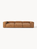 Lennon Modular Sofa (4-seater) in Leather — Terracotta