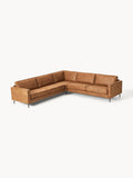 Hunter XL-Leather-Corner Sofa — Terracotta