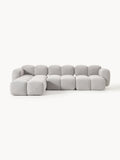 Tayla Modular Sofa (4-seater) in Bouclé with Ottoman (left/right) — Oatmeal