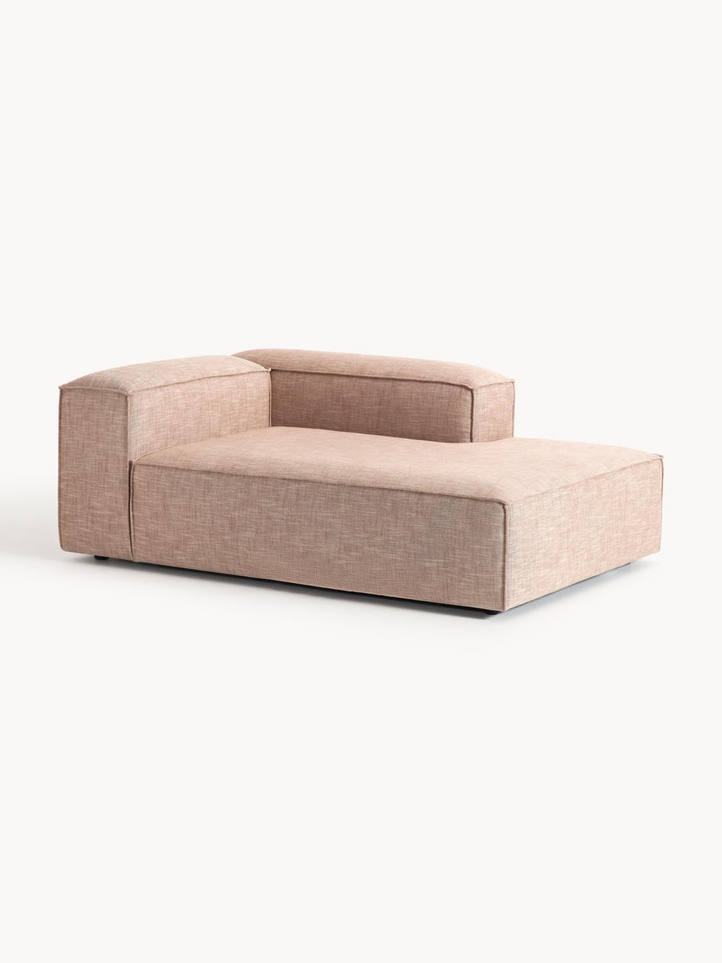 Lennon Ottoman Corner Module in Linen Blend — Warm Grey