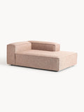 Lennon Ottoman Corner Module in Linen Blend — Warm Grey
