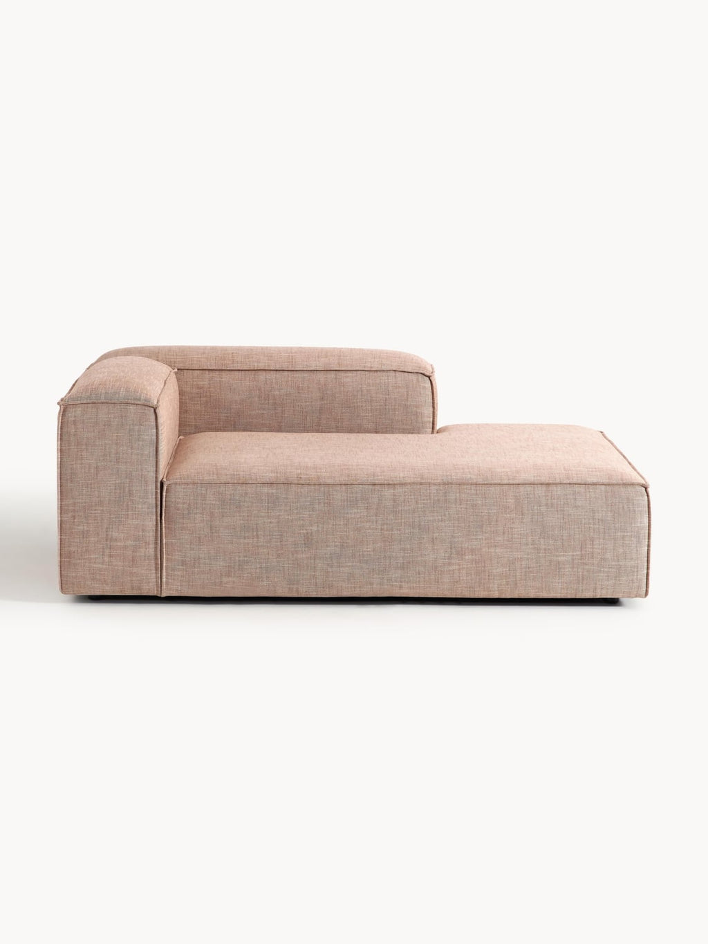 Lennon Ottoman Corner Module in Linen Blend — Warm Grey