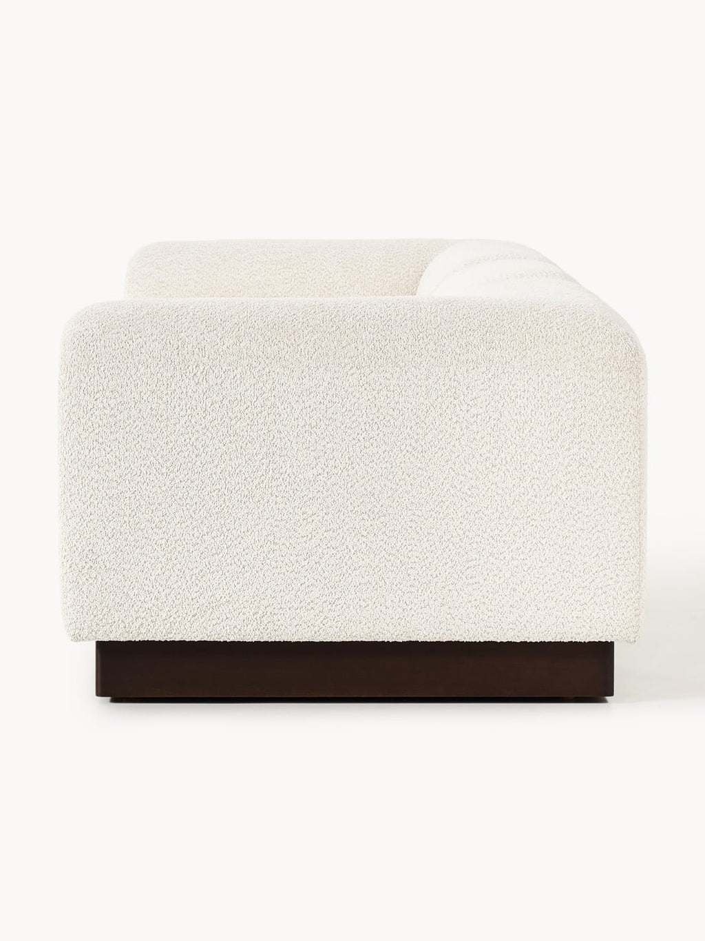 Natalie Modular Sofa (3-seater) in Teddy Bouclé — Light Grey