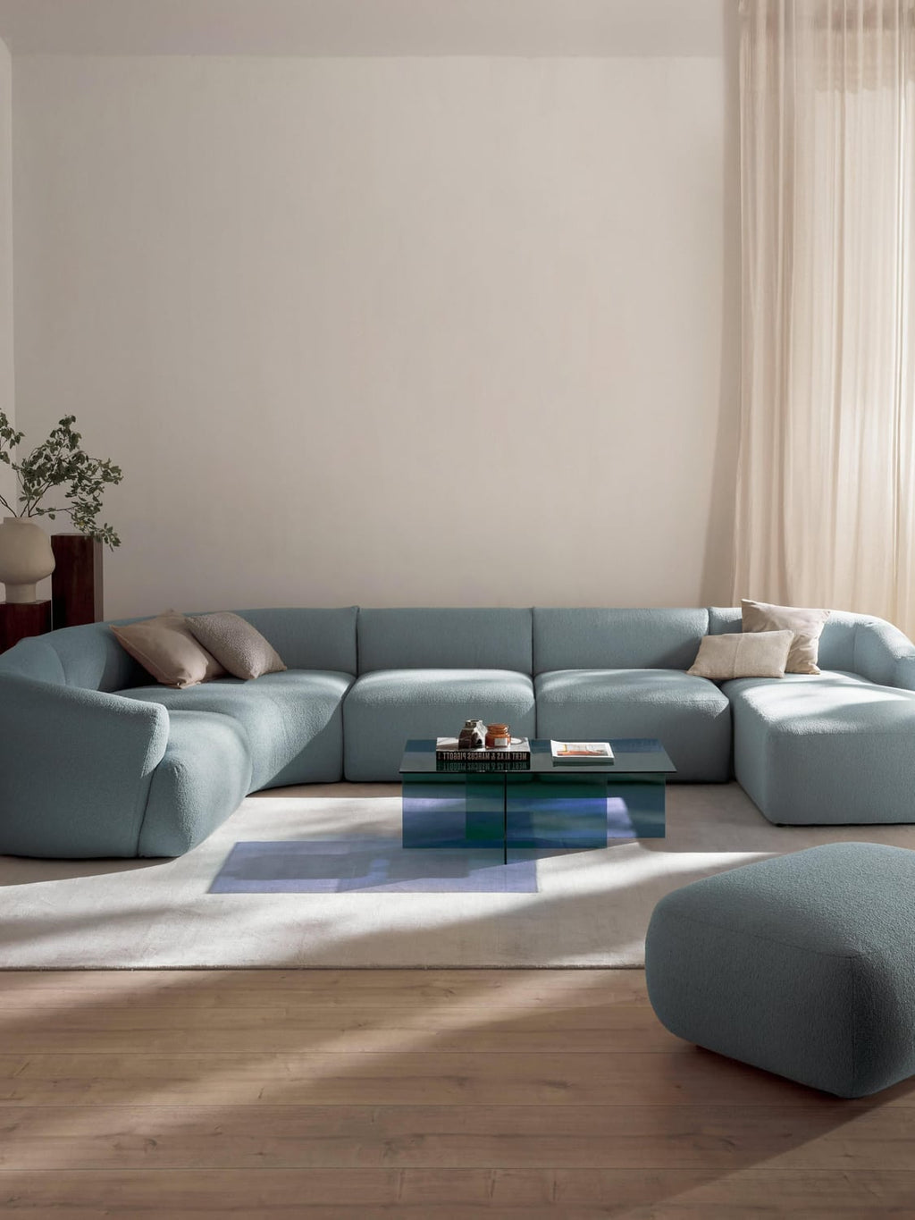 Sofia Modular Bouclé XL Sofa — Grey