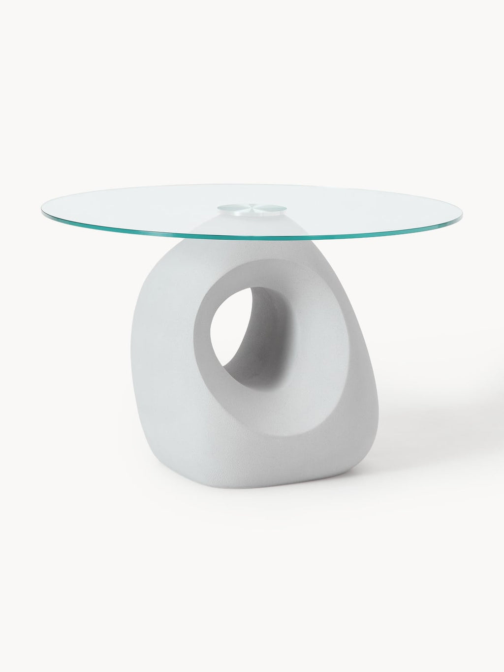 Linus Round Dining Table with Glass Top, in various sizes