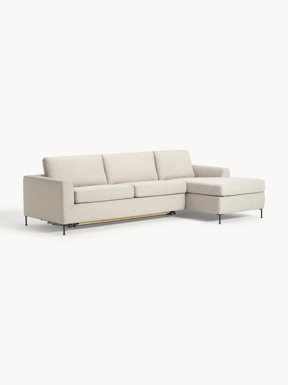 Cucita Sofa Bed (3-seater) with Mattress — Light Grey