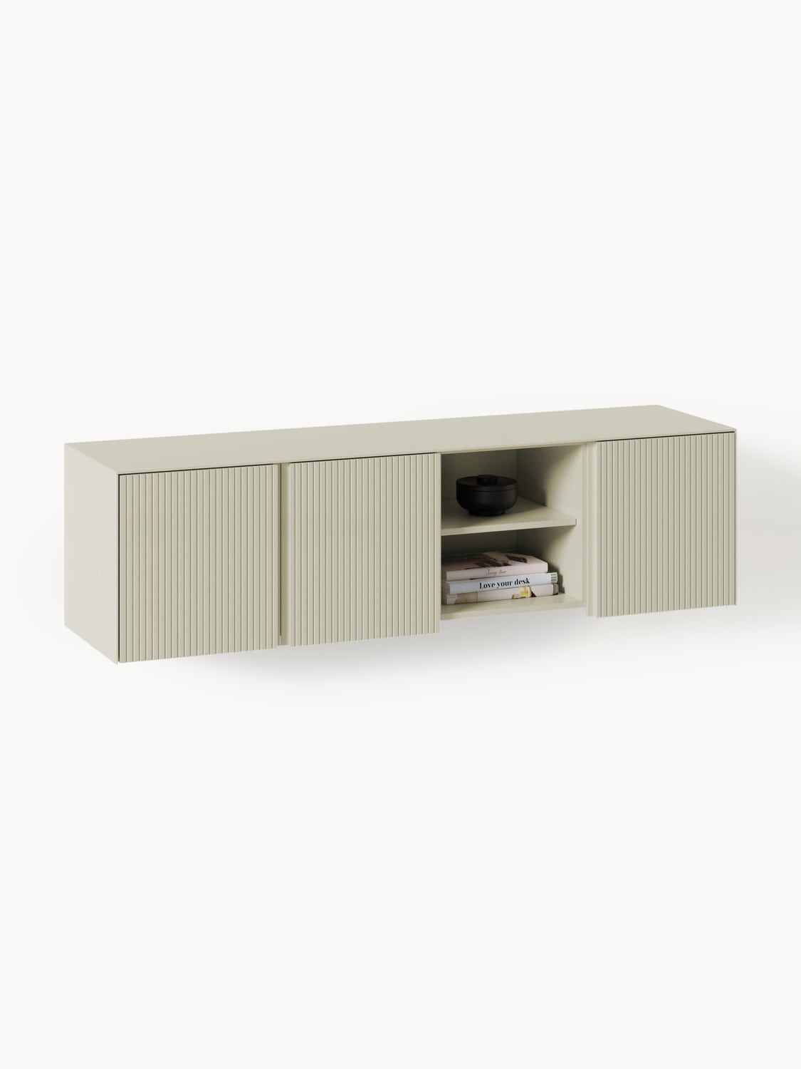 Shea Lowboard with Fluted Front — Sage