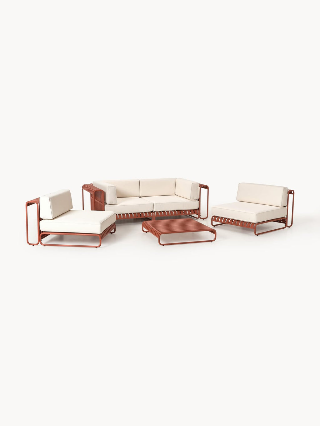 Caio Modular Garden Lounge Set, set of 4 — Sand Beige