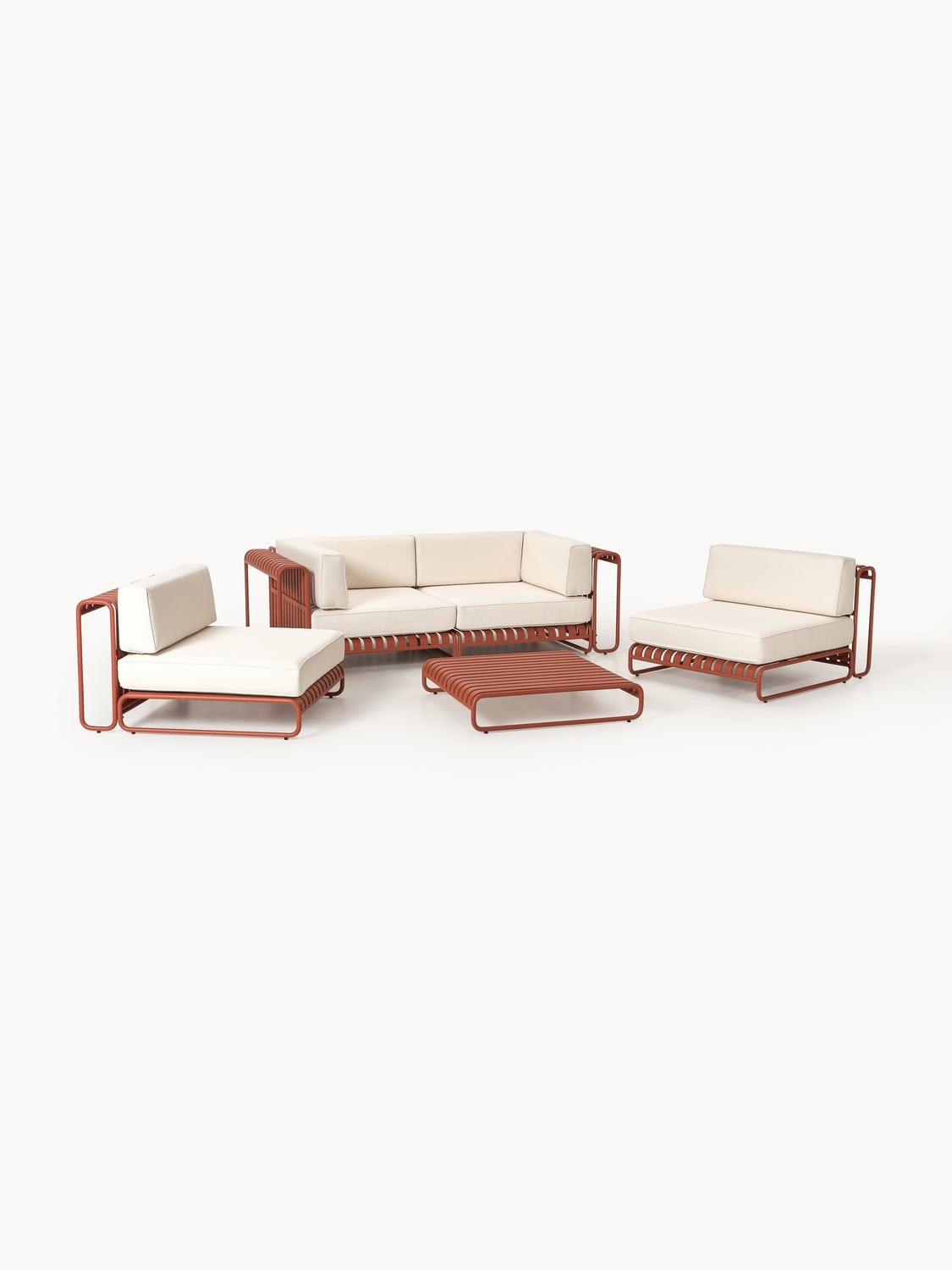 Caio Modular Garden Lounge Set, set of 4 — Sand Beige