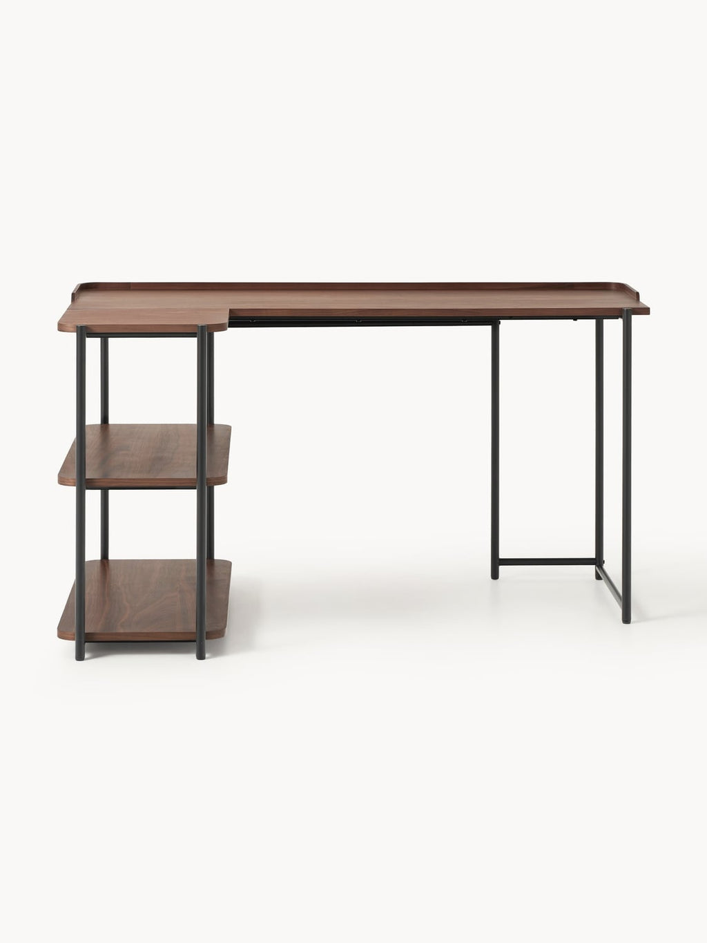 Renee Corner Desk in Walnut Wood