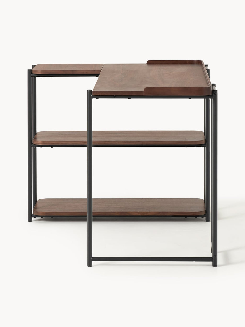Renee Corner Desk in Walnut Wood